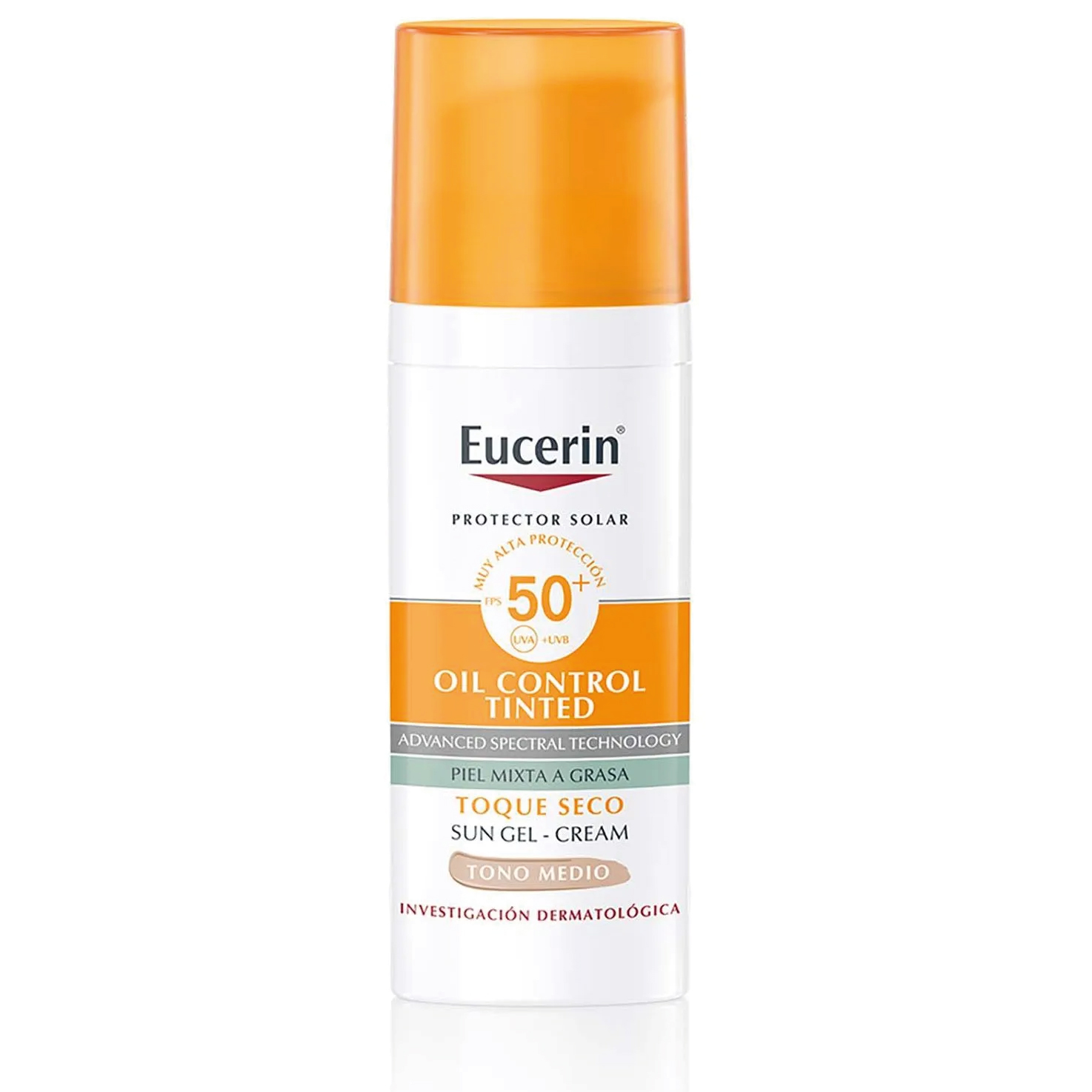 EUCERIN PROTECTOR SOLAR FACIAL OIL CONTROL TONO CLARO FPS 50 X 50 ML.